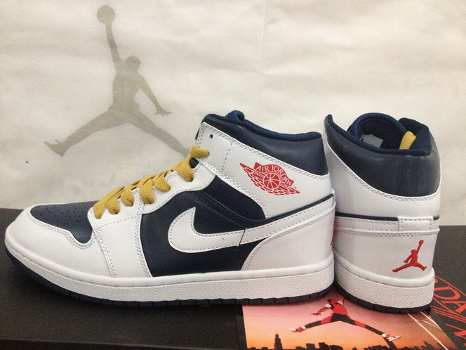 Air Jordan 1 Men Shoes Black/ White Online